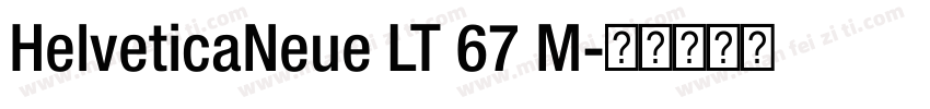 HelveticaNeue LT 67 M字体转换